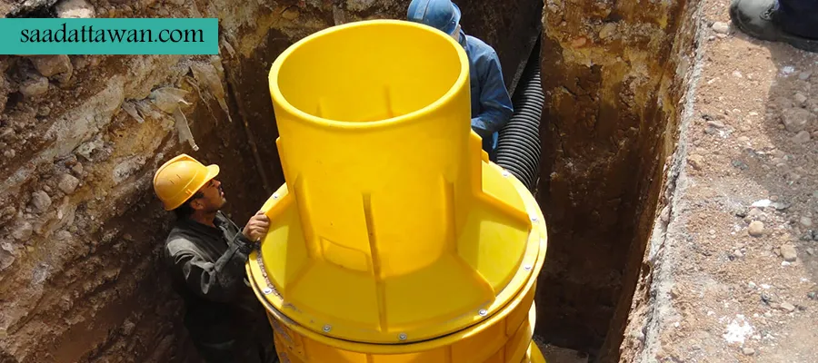 نصب و راه اندازی منهول پلی اتیلن