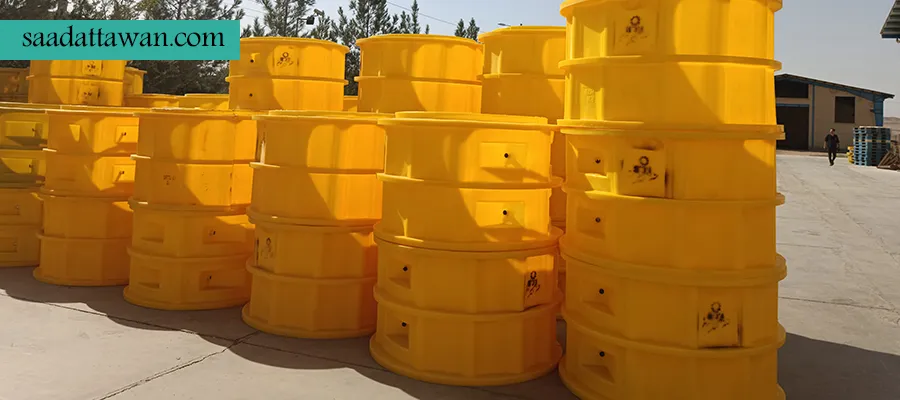 منهول پلی اتیلن قطعه میانی پیش ساخته